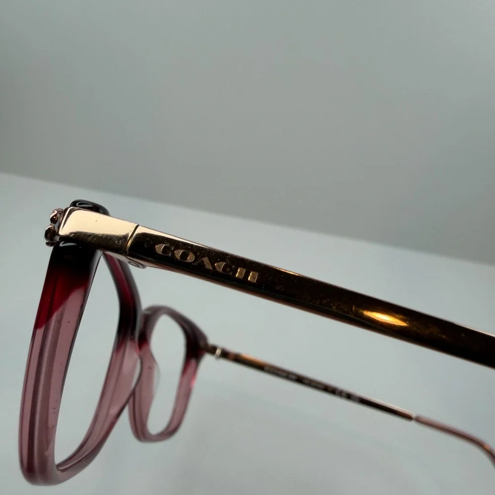 COACH GLASSES HC6142/5551 (BURGUNDY GLITTER GRADIENT) 51•17•140 COACH EYEGLASSES